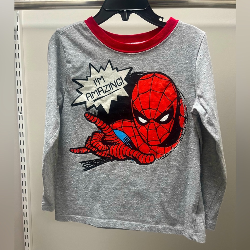 Marvel Spiderman Long-Sleeved T-Shirt, size 5T